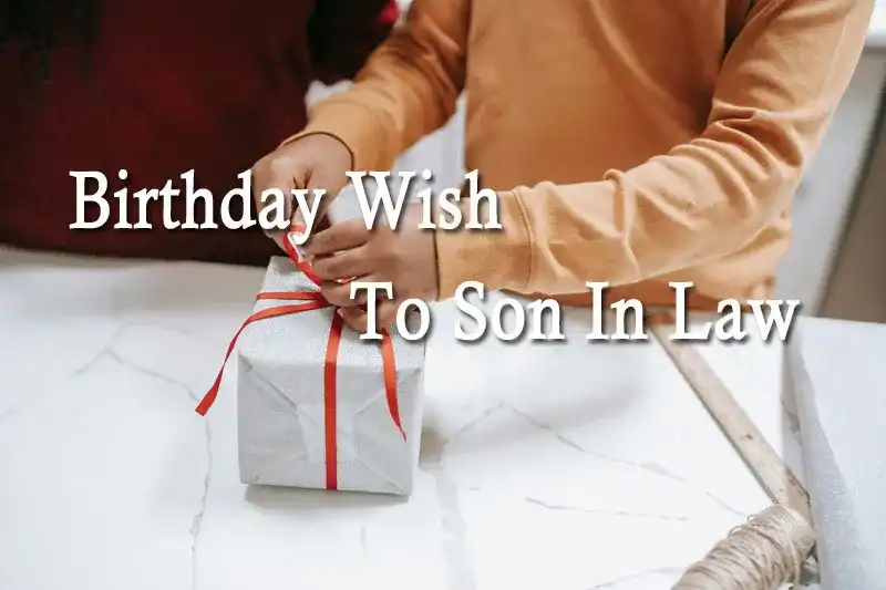 Birthday Wish To Son In Law