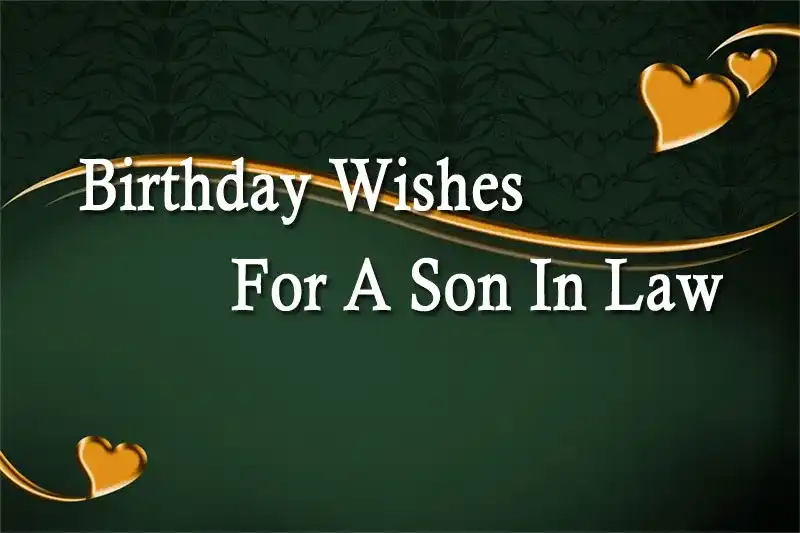 Birthday Wishes For A Son In Law