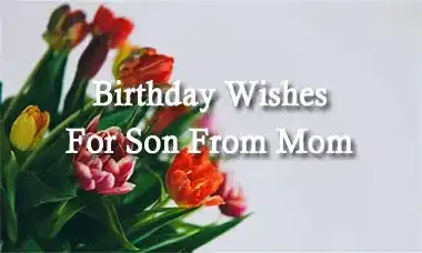 Birthday Wishes For Son From Mom Quotes