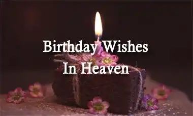 Happy Birthday Wishes In Heaven Message Quotes