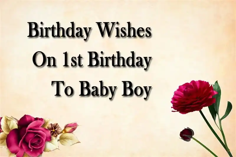 Birthday Wishes On 1st Birthday To Baby Boy