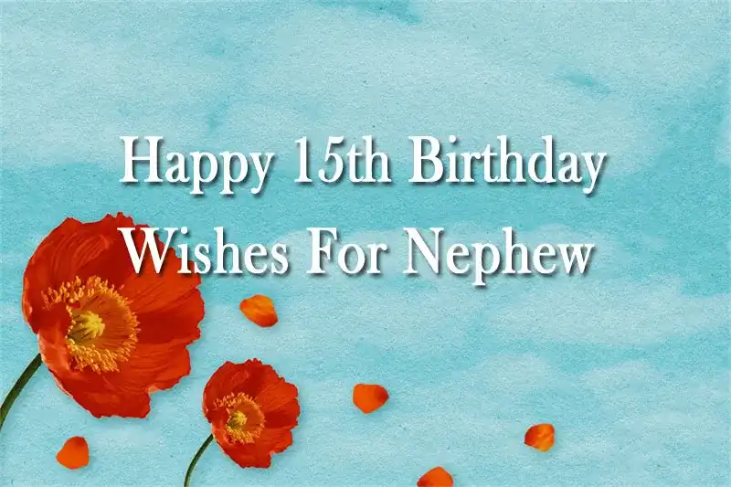 Happy 15th Birthday Wishes For Nephew