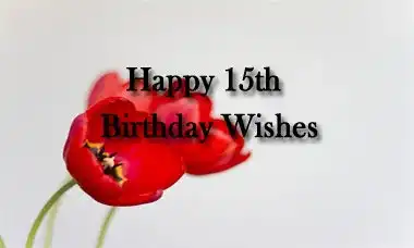 Happy 15th Birthday Wishes Message