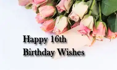 Happy 16th Birthday Wishes Message