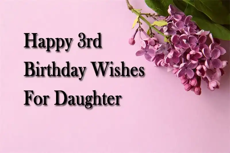 Happy 3rd Birthday Wishes For Daughter