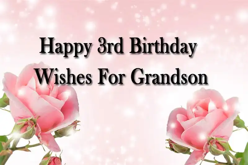 Happy 3rd Birthday Wishes For Grandson