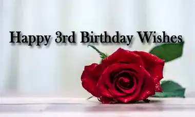 Happy 3rd Birthday Wishes Message