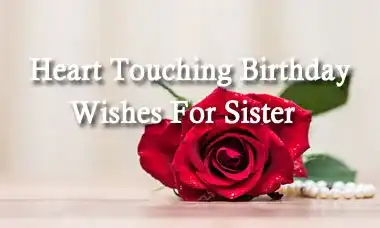 Heart Touching Birthday Wishes For Sister