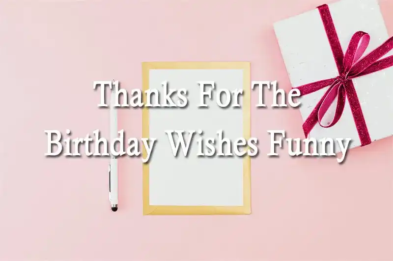 Thanks For The Birthday Wishes Funny