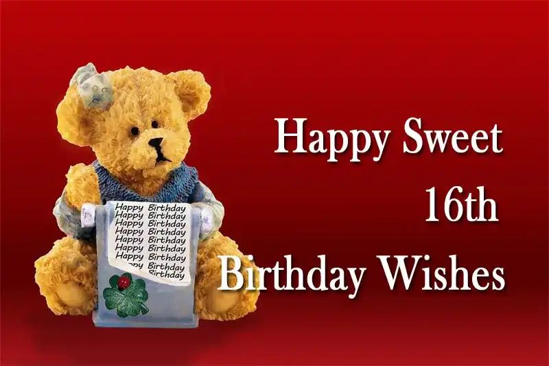 Happy Sweet 16th Birthday Wishes